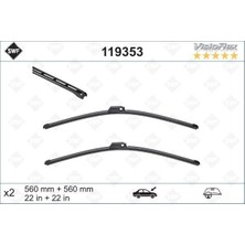 Valeo Ece-Umay Silecek Supurgesi Takimi 560MM / 560MM Mercedes W203 CL203 S203 C209 A209 . Audi A4 Swf