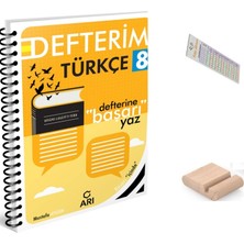 Arı Yayıncılık 8.sınıf Türkçe Defterim Lgs 2027 +Telefon Tutucu+Çözüm Ayracı