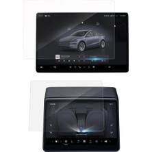 Tesla Y Juniper 2025 Uyumlu Multimedya ve Arka Ekran Ekran Koruyucu