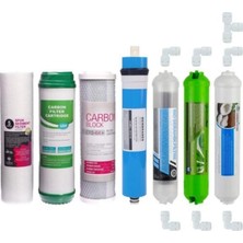 Sulook Su Arıtma Cihazı Filtresi 7'li Filtre Seti Paket Açık Kasa Quick Bağlantılı