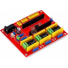 Meon Robotik Otomasyon Arduino Nano Cnc Shield V4 A4988 Uyumlu 3 Eksen Cnc Kontrol Kartı