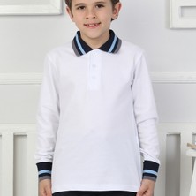Crassi Erkek Çocuk Okulluk Polo Yaka Lakost 3\'li Set Uzun Kol Sweatshirt