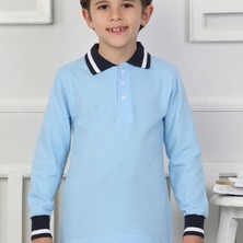 Crassi Erkek Çocuk Okulluk Polo Yaka Lakost 3\'li Set Uzun Kol Sweatshirt