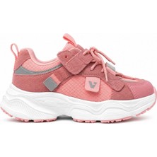 Vicco Ceni Basic Kız Çocuk Cırtlı Bağcıklı Rahat Konforlu Sneaker Spor Ayakkabı