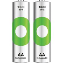 Gp Recyko 1300 Mah R6 Aa Şarjlı 2'li Kalem Pil