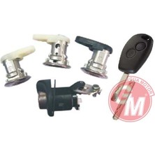 Gua Ece-Umay Kapi Kiliti Fişek Tk 4 Lü Set Kumandali Anahtar Ile Renault D.logan 2007-