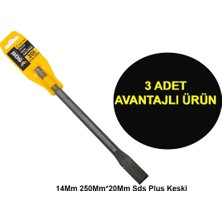 Profesyonel Sgs 14MM 250MM*20MM Sds Plus Keski (3 Adet)