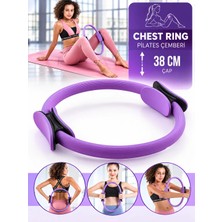 Gus Company Dura-Strong 38 cm Pilates Egzersiz Çemberi Deluxe Tutamaçlı Göğüs Çemberi (Sihirli Yoga Halkası)