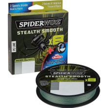 SPİDERWİRE Spider Wire 8 Braid & Fluorocarbon Duo Spool System 150 & 50M Moss Green/clear