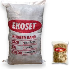 Ekoset Kauçuk Büyük Boy Paket Lastiği 220X5MM 25 kg