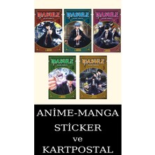 Akılçelen Kitaplar Mashle 1-2-3-4-5 Manga Seti (5 Kitap) / Anime-Manga Sticker ve Kartpostal