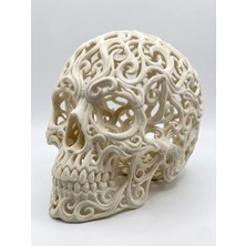 Yakamoz Atölye Voronoi Kuru Kafa 3D Baskı Dekoratif Obje Biblo Masaüstü Süs
