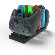 Hawksbill Charging Dock For Switch, 6 In 1 Charging Station For Switch Pro Control