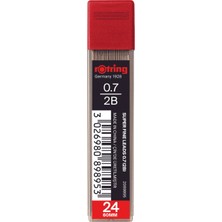 Rotring 3 Adet Super Polimer Kalem Ucu 0,7 mm 2b 24 Adet Kırmızı Renkli Kırtasiye Ürünü