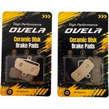 Ovela Scooter 4 Piston Seramik Nutt Fren Balatası [2ÇİFT] - Dualtron Thunder 3 / x Limited Uyumlu - Saint D03S Muadili M13