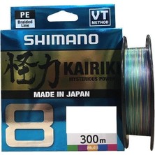 Shimano Kairiki 8 Kat Multi Color 300 mt Ip Misina 0.28 mm