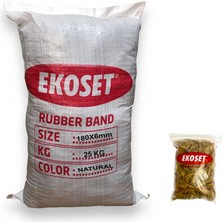 Ekoset Kauçuk Kalın Paket Lastiği 180X6MM 25 kg