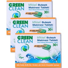 U Green Clean Bitkisel Bulaşık Makinesi Tableti 30'lu x 3 Adet