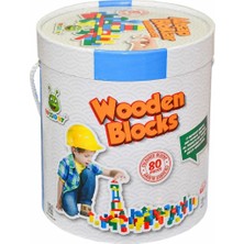Canarino KR014 Woodoy 80 Parça Büyük Kovalı Bloklar
