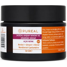 Pureal Doğal Ahşap Bakım ve Onarım Kremi - Açık Renk