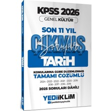 Yediiklim Yayınları Yediiklim 2026 Kpss Kültür Tarih Konularına Göre Tamamı Çözümlü Son 11 Yıl Çıkmış Sorular