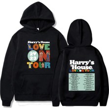 Tarzsokak Siyah Unisex Harrys House Love On Tour Hoody Vintage Güzel Estetik Hoodie Retro Komik Grafik G