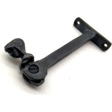 ALK Antika Tarz Dekoratif Pirinç Kafalı Panjur Stoperi - 105X55 Mm, Oksit
