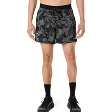 Asics Fujıtraıl All Over Prınt 5ın Short Erkek Koşu Şortu 2011D526-001 Siyah