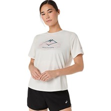 Asics Fujıtraıl Logo Ss Top Kadın Koşu Tişörtü 2012D432-100 Krem