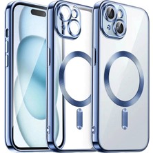 Eco Port Apple Iphone 15 Kılıf Kross Magneticsafe Kapak - Sierra Blue