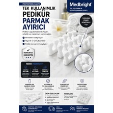 Medbright 100 Adet (50çift) Yüksek Kalite Pedikür Parmak Ayırıcı