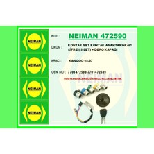 Bescher Ece-Umay Kontak Set Kontak Anahtari Kapi Şifre 5 Set Depo Kapaği Kangoo 98-07