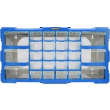 Superbag Süper Bag 26'lı Mono Blok Çekmece Seti Organizer Seti Monoblok Çekmece Vida Dübel Kutusu Takı