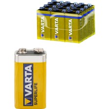 VARTA-6F22 9V Pil Superlife 12LI Paket