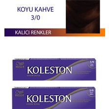 2 Adet Single Tüp Boya Saç Boyası Koyu Kahve 3/0