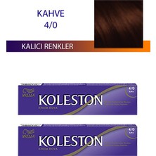2 Adet Single Tüp Boya Saç Boyası Kahve 4/0