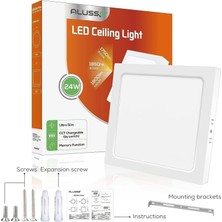 Mucize Alusso 24W Ultra Slim LED Ceiling Light - Cct Değiştirilebilir Tavan Lambası