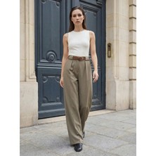 Moda Dess Pantalon - Haki - L