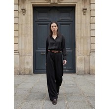 Moda Dess Pantalon - Siyah - L