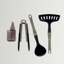 Orcamp OUT-1352 Silva Mutfak Seti ( Kepçe - Spatula - Maşa - Şişe )