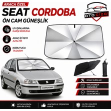 OtoÇizgi Seat Cordoba Şemsiye Tip Ön Cam Güneşliği Katlanabilir Uv Korumalı Araç Cam Güneşlik