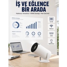 Hace Bazaar HDMI ve USB Girişli Uzun Ömürlü Ampullü Projeksiyon