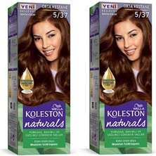 Naturals Saç Boyası Orta Kestane 5/37 2x Paket
