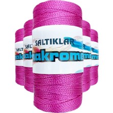 5 Adet Polyester Makrome Ipi 1538 Fuşya 100 gr