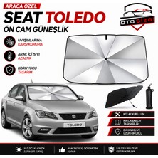 OtoÇizgi Seat Toledo Şemsiye Tip Ön Cam Güneşliği Katlanabilir Uv Korumalı Araç Cam Güneşlik