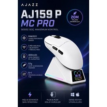 Ajazz AJ159 P Mc Pro Tft Ekranlı Şarj Istasyonlu 24.000 Dpı Paw 3311 Oyuncu Mouse
