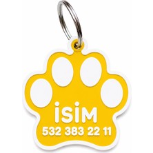 TATLI Kişiye Özel Kedi Köpek Pati Künye Isimlik