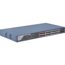 Hikvision Hıkvısıon DS-3E1326P-EI 24 Port 10/100 24 Port Poe 2 Port Uplınk 370W Yonetılebılır Swıtch