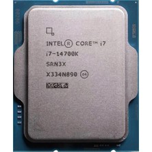 Intel Core I7 14700K 61MB 12çekirdekli O/b UHD 770 1700P 125W Kutusuz+Fansız
