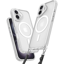 ALK Apple iPhone 16 Kılıf Enka Magsafe Silikon Kılıf - Şeffaf